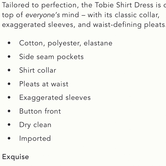 NWT Anthropologie The Tobie Mini Shirt Dress by Exquise All-Over-Floral - Picture 11 of 12